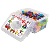 Конструктор "Простые блоки" в контейнере (256 деталей)