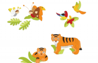 Комплект декораций "В джунглях"