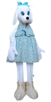 Ростовая кукла "Собачка белая"