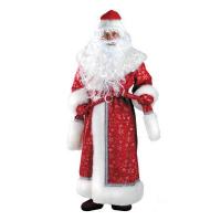 Костюм карнавальный взрослый "Дед Мороз" (плюш)