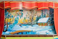 Экран для кукольного театра зима-осень