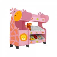 СТЕЛЛАЖНАЯ НАКЛОННАЯ СИСТЕМА ХРАНЕНИЯ С ДЕКОРАЦИЕЙ "ЖИРАФ"  1300х400х1300 мм