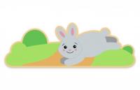 Декоративная арка "Заяц" 118х38 см