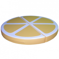 Мат круглый "Лимонная долька" (100 см)